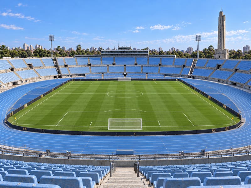 Vista del campo desde la Categoría 3 del Estadio Centenario