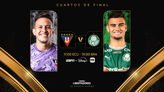 Anuncio Liga de Quito vs. Palmeiras