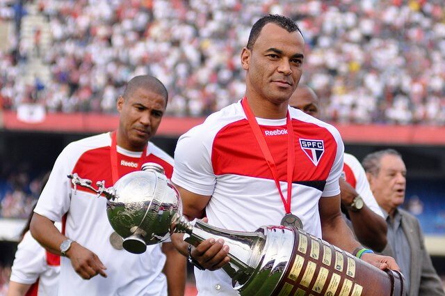 Cafú con la Libertadores