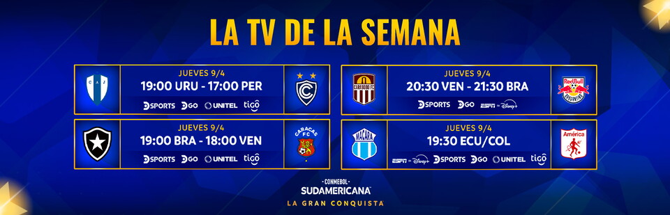 partidos de la CONMEBOL Sudamericana