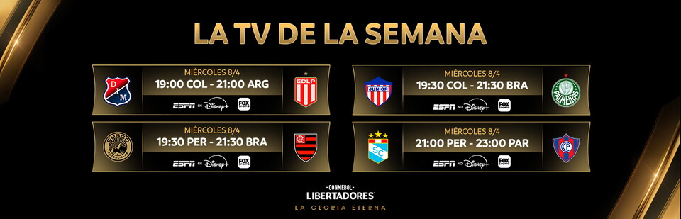 Partidos de la CONMEBOL Libertadores - Fecha 1