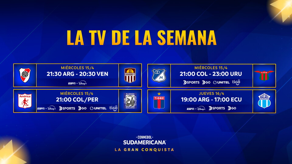Sudamericana 2026 - TV