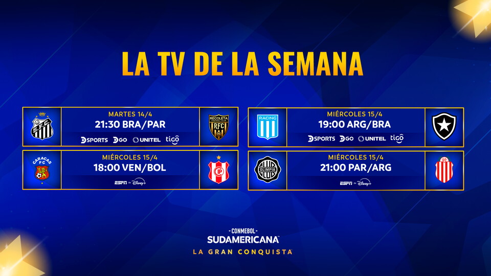TV de la semana: Conmebol Sudamericana