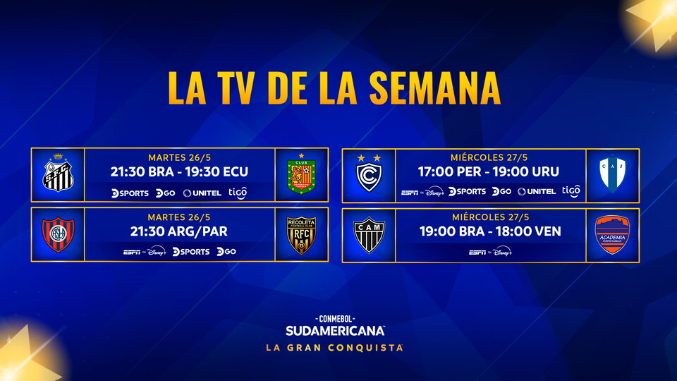 Sudamericana - TV de la semana 2