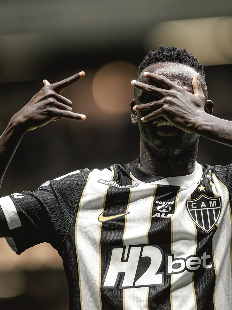Cissé y su primer gol con la camiseta del Mineiro