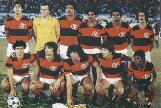 Equipo completo de Flamengo, final CONMEBOL Libertadores 1981