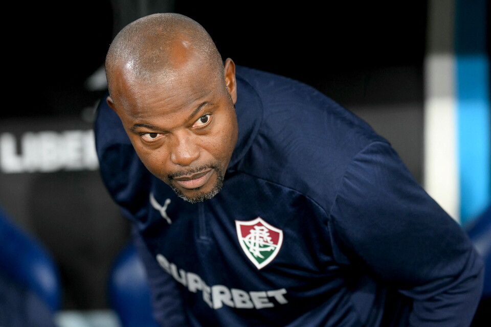 Marcao durante el partido entre Fluminense y Platense