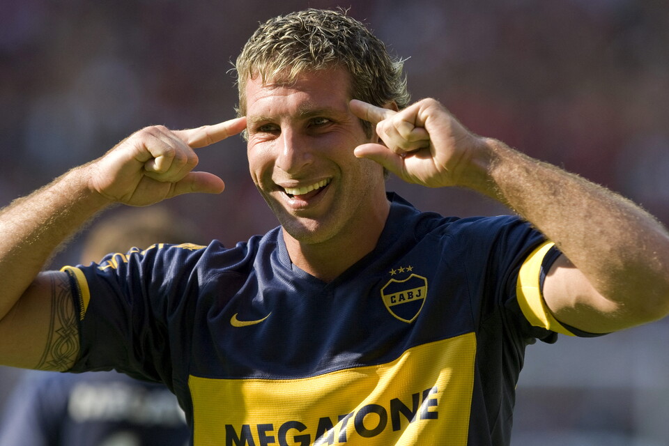 Martín Palermo celebra vs Atlas