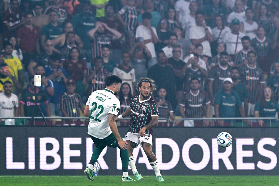 Guga y Piquerez, figuras en la ida entre Fluminense y Palmeiras