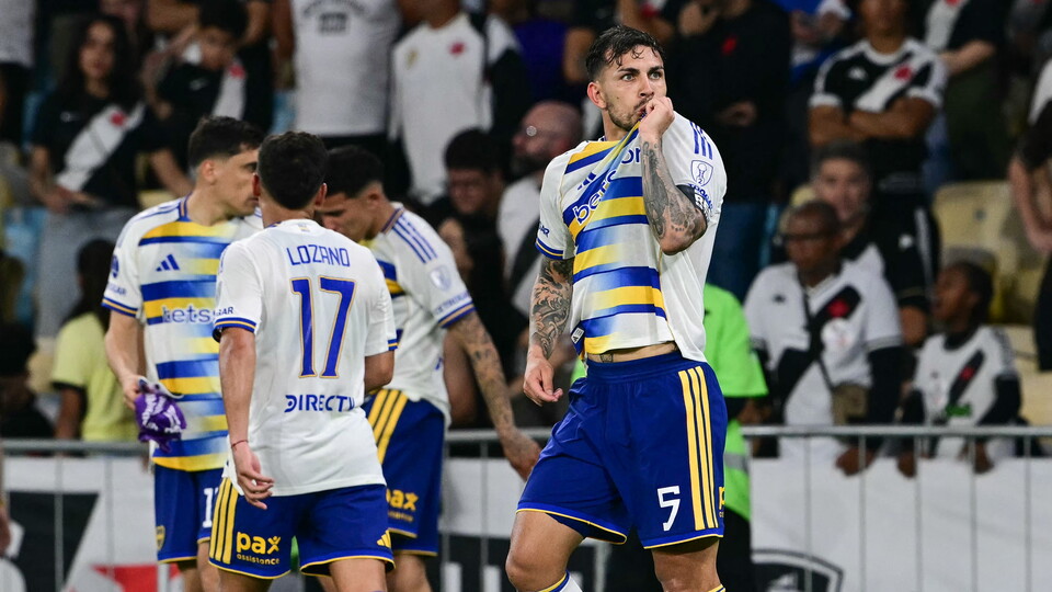 Paredes celebra el gol de Boca Juniors y su clasificación a la Final