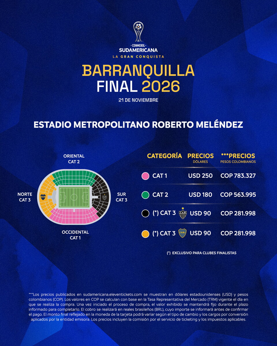 Precios SUDAMERICANA