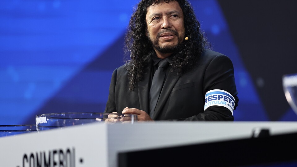 René Higuita en el sorteo