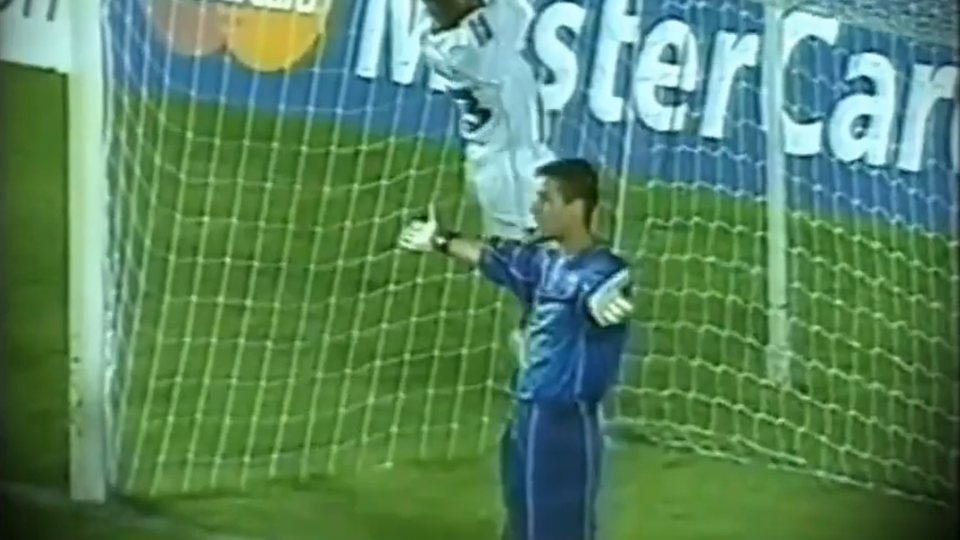 Fábio, à época no Vasco, durante a partida contra o Deportivo Táchira. Foto: Reprodução