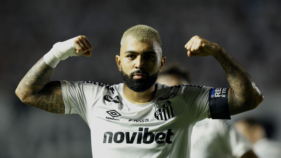 Gabigol persigue con Santos el gran título que todavía se le resiste