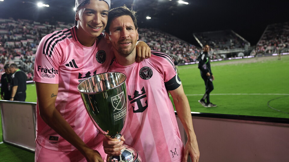 Tomás Avilés y Lionel Messi en Inter Miami
