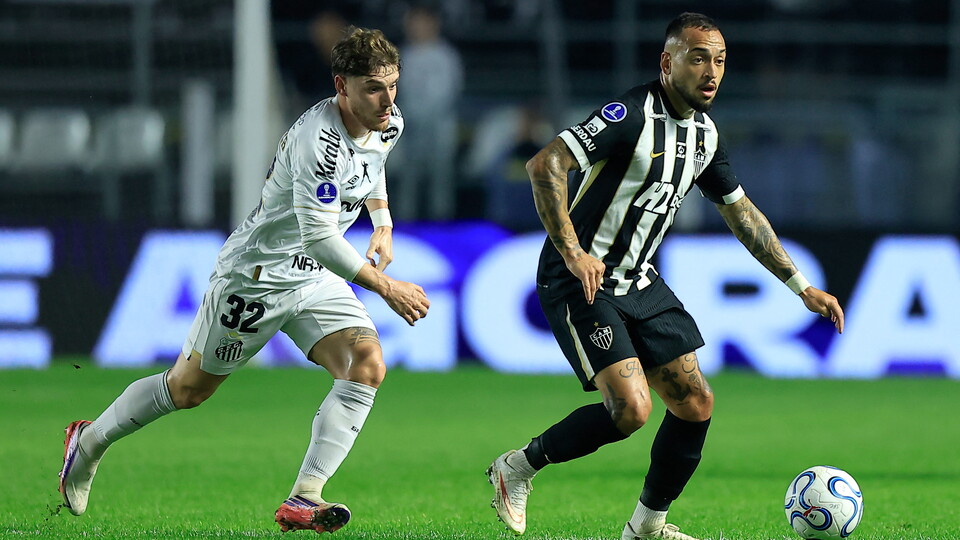 Atlético Mineiro y Santos definirán su suerte en Belo Horizonte