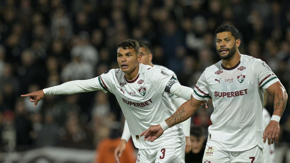 Thiago Silva y Hulk - Cuartos de final CONMEBOL Libertadores - Fluminense vs. Platense