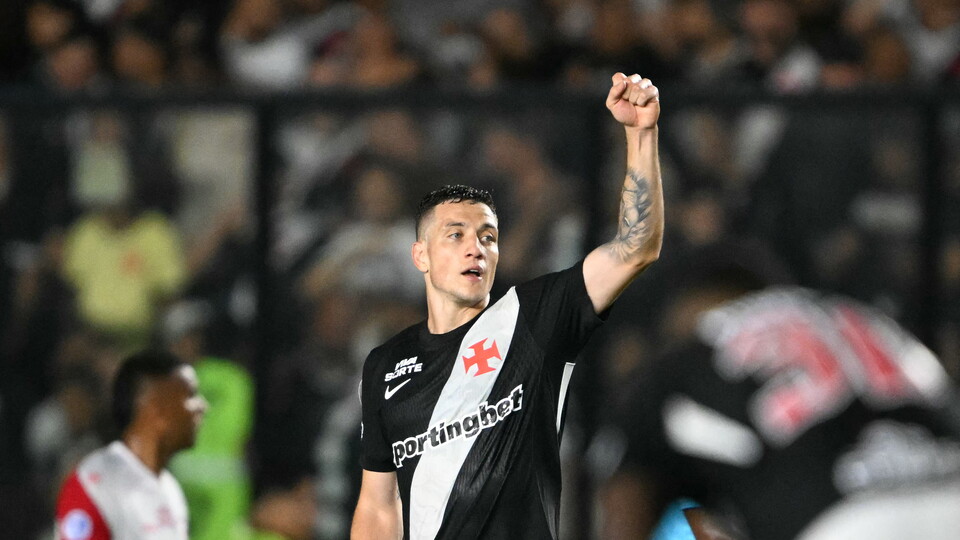 Bruno Duarte celebra el gol de Vasco da Gama