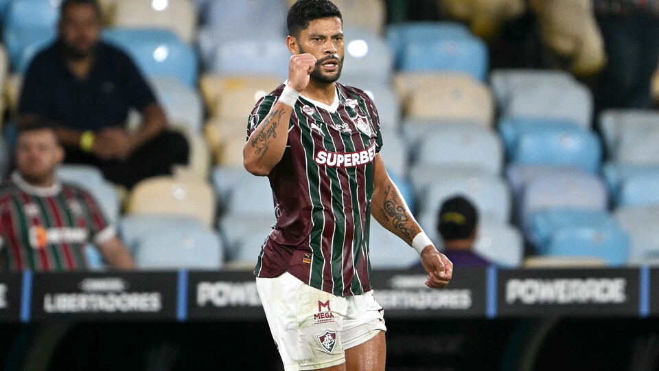 Hulk celebra en Fluminense