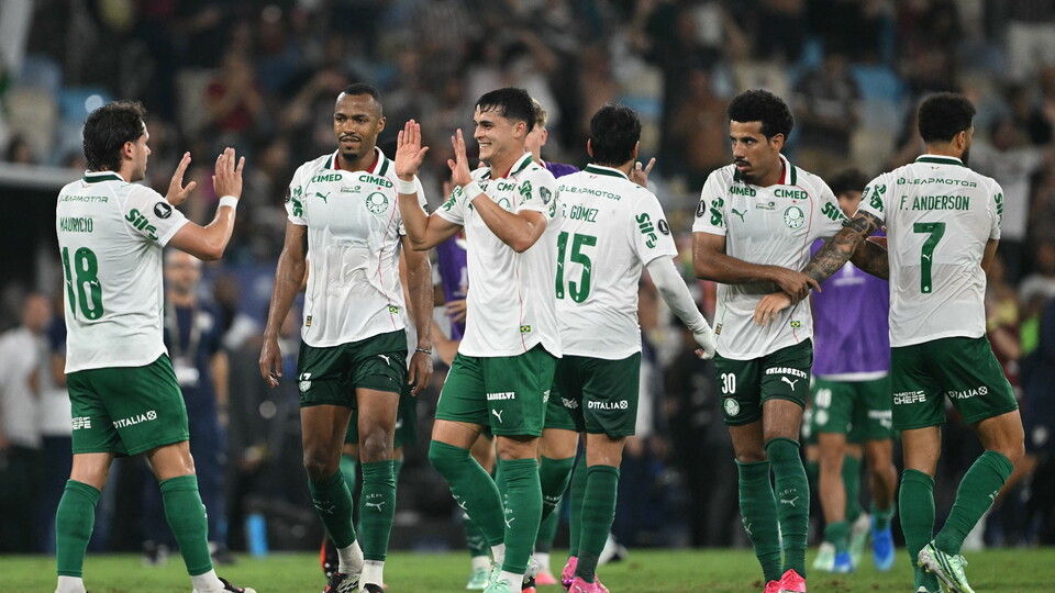Palmeiras celebra su triunfo en el Maracaná ante Fluminense